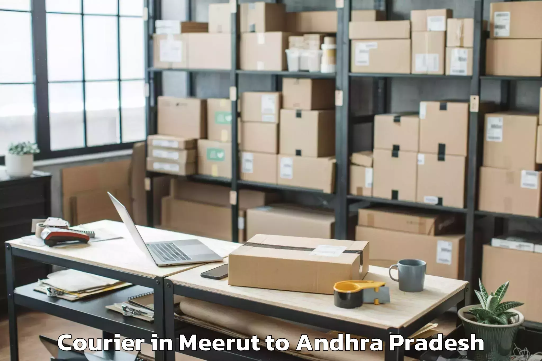 Leading Meerut to Vemula Courier Provider